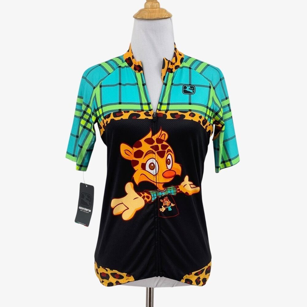 Giordana Cycling Jersey Womens M Medium Scatto Pro Short Sleeve Hyper Kidz Logo